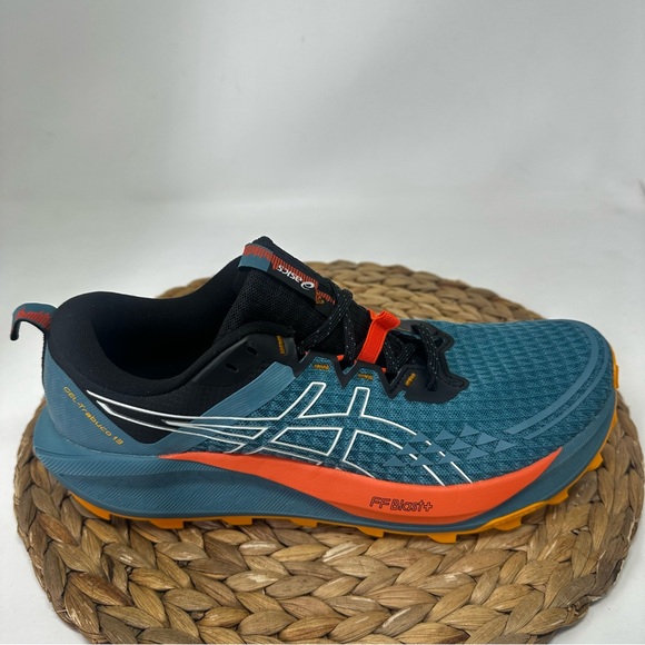 ASICS Trabuco Max 13 Trail Running Shoes Atlantis Blue Pure Aqua Size 9 Men's